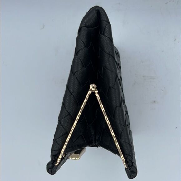 Sondra Roberts Woven Leather Frame Clutch - Picture 4 of 11